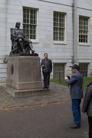 315-0603 Posing with Statue of John Harvard.jpg